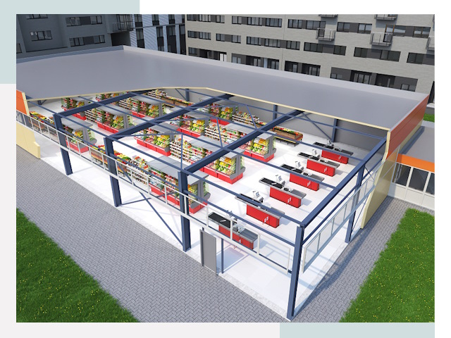 Строительство магазинов в Миасс от 610 руб. за м²