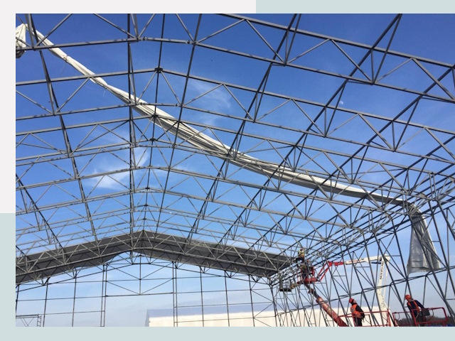 Шатровые ангары от 610 руб. в Миассе и Челябинской области