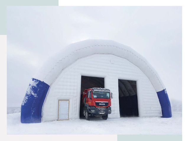 Мобильные ангары в Миассе