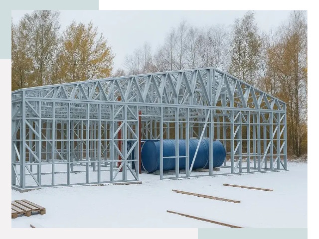 Металлические ангары в Миассе