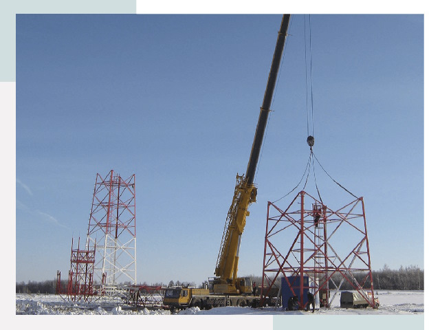 Монтаж вышек связи в Миассе