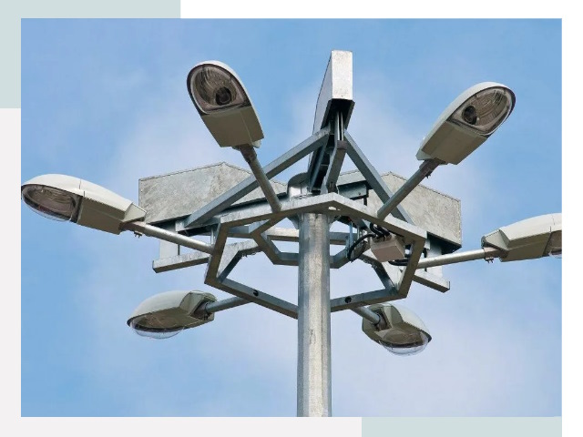 Монтаж осветительных мачт в Миассе