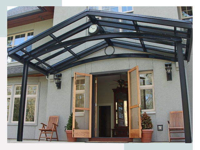 Козырьки металлические в Миассе