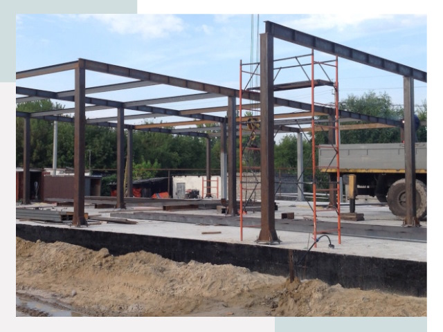 Фундамент для ангаров в Миассе