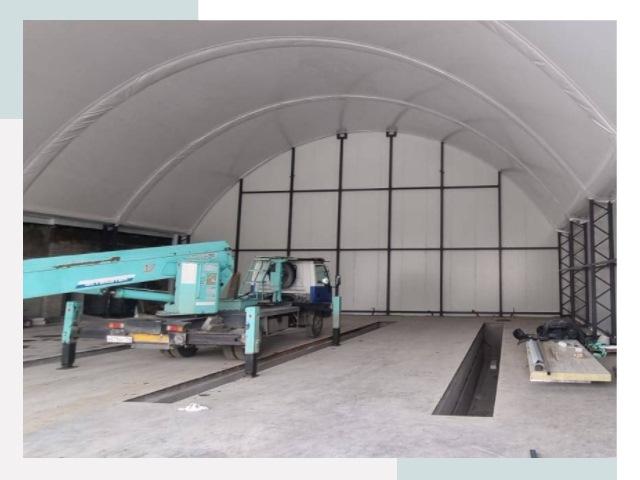 Внутреннее оснащение ангаров в Миассе