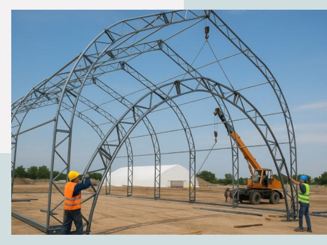 Монтаж ангаров в Миассе от 610 руб. - Надежно и быстро